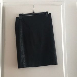 Black pencil skirt (has a sheen)